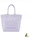 Yenky Logo Washed Cotton Tote Bag Lilac - ISABEL MARANT - BALAAN 2