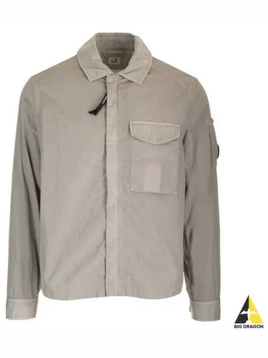 Chrome-R Pocket Over Long Sleeve Shirt Grey - CP COMPANY - BALAAN 2