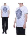 Anchor Print Short Sleeve T-shirt White - BALMAIN - BALAAN 2