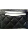 Classic Card Slot Black Silver AP0213 - CHANEL - BALAAN 7