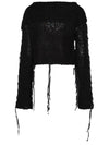 Lacing Knit Cardigan Black - ACNE STUDIOS - BALAAN 3