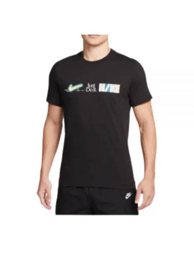 New DNA Short Sleeves T Shirt Black - NIKE - BALAAN 2