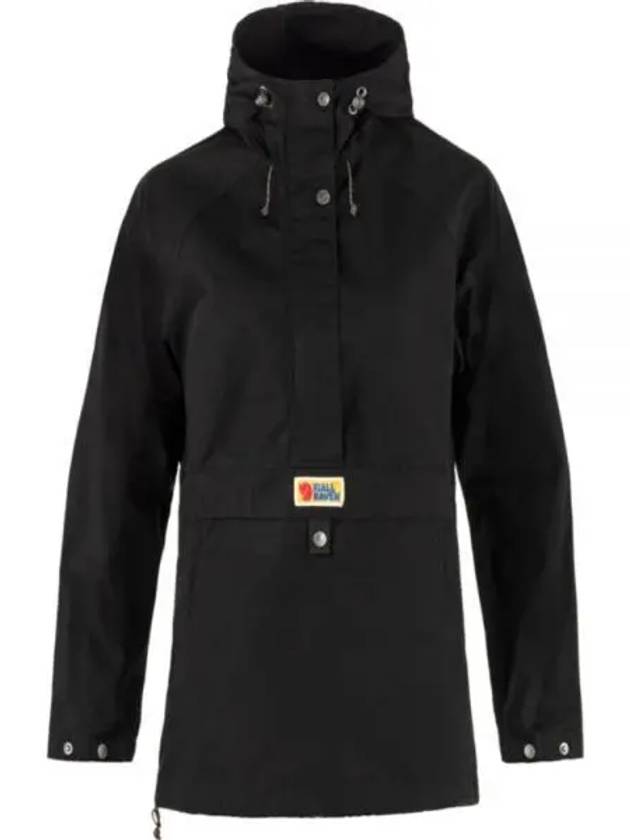 Women's Vardag Anorak Track Jacket Black - FJALL RAVEN - BALAAN 2