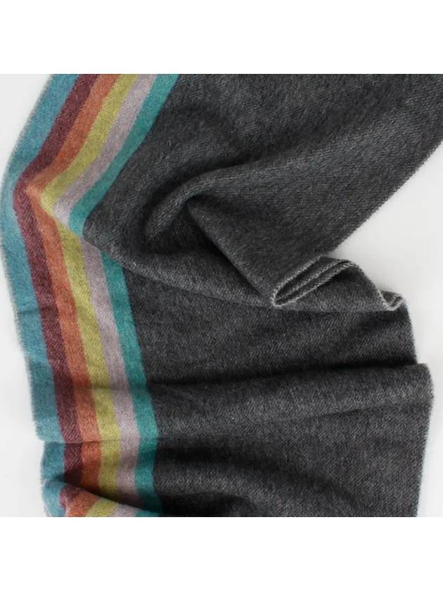 Rainbow Cashmere Muffler Grey - PAUL SMITH - BALAAN 3