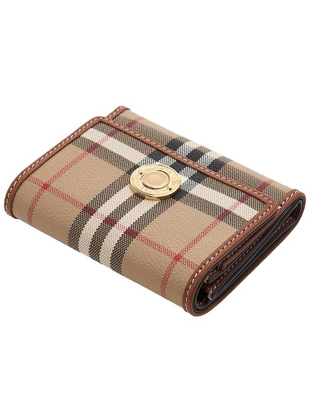 Check Half Wallet Beige - BURBERRY - BALAAN 5