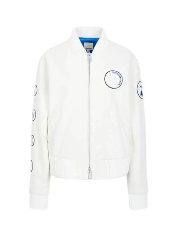 Women s Circle Wappen Wool Stadium Jumper Cream 270388 - EMPORIO ARMANI - BALAAN 1