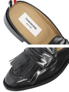 Men's Kilt Varsity Patent Penny Mule Loafers Black - THOM BROWNE - BALAAN.