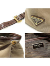 1BA579 Brown jacquard leather trimming gold Canapa logo 2WAY - PRADA - BALAAN 7