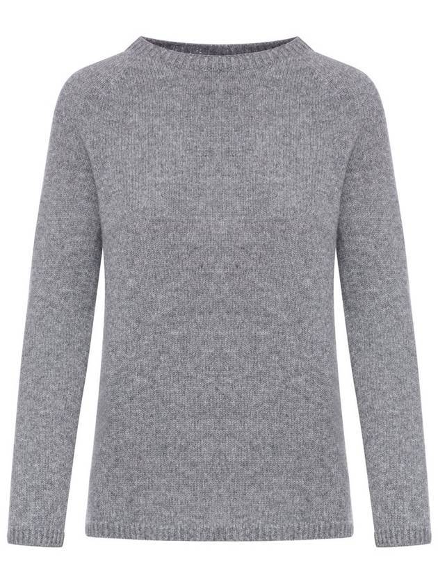 Georg Wool Cashmere Knit Top Medium Gray - S MAX MARA - BALAAN 1