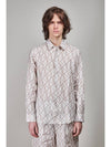 FF Linen Long Sleeve Shirt Rock - FENDI - BALAAN 2