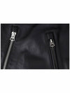 Zipper Detail Leather Jacket Black - ACNE STUDIOS - BALAAN 5