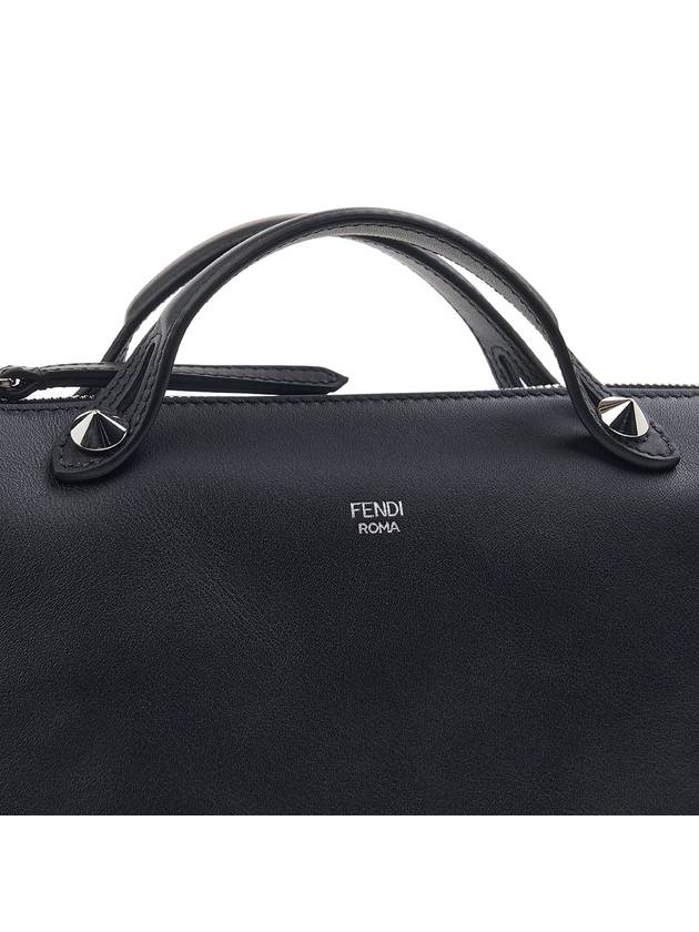 By The Way Boston Leather Medium Tote Bag Black - FENDI - BALAAN 8