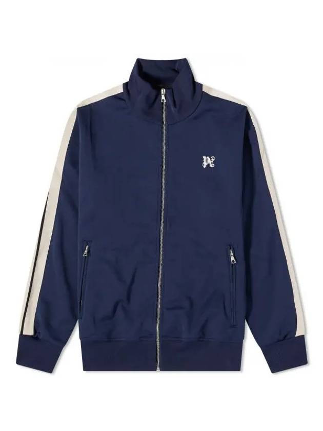 Monogram Classic Track Jacket Navy PMBD058E23FAB0014603 - PALM ANGELS - BALAAN 1