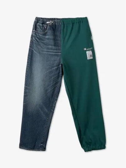 Half Sweat Denim Pants Indigo Green - MAISON MIHARA YASUHIRO - BALAAN 2