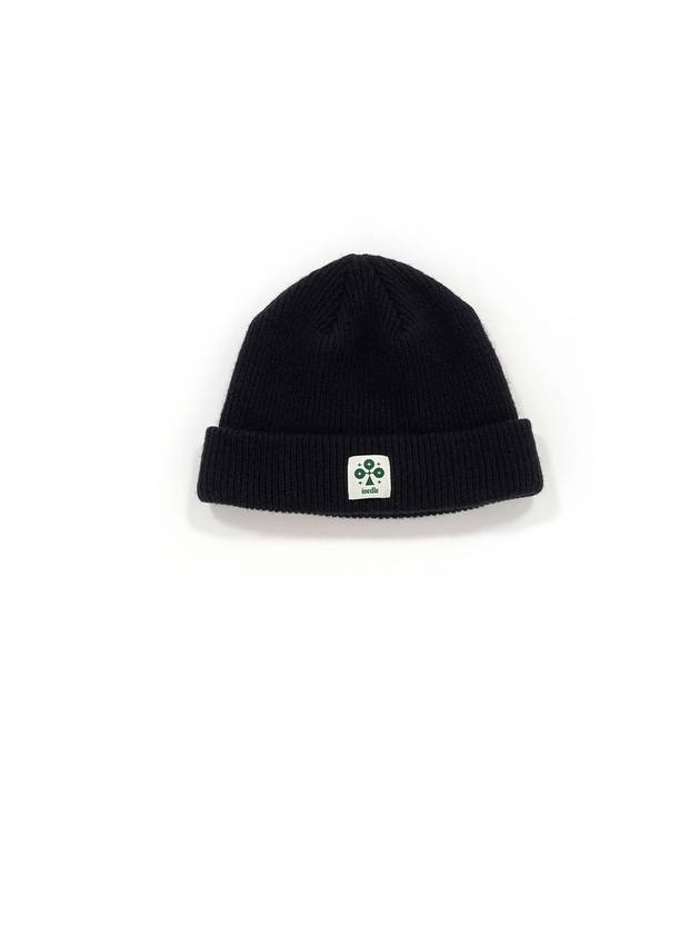 Men's Wool Knit Beanie Black I1WH01BK - IOEDLE - BALAAN 2