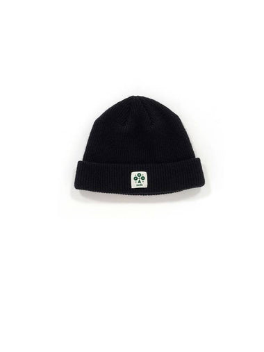 Men's Wool Knit Beanie Black I1WH01BK - IOEDLE - BALAAN 1