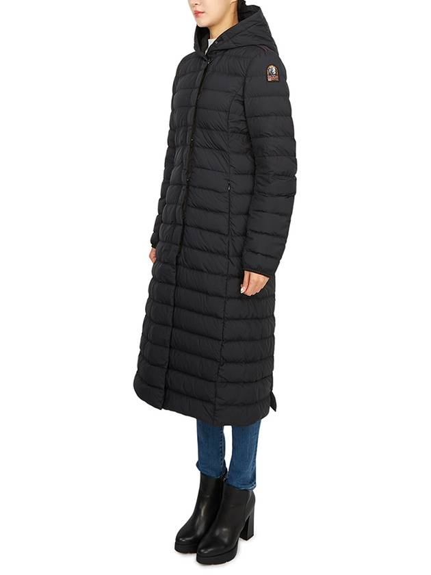 Women's Mega Hood Long Padding Black - PARAJUMPERS - BALAAN 4