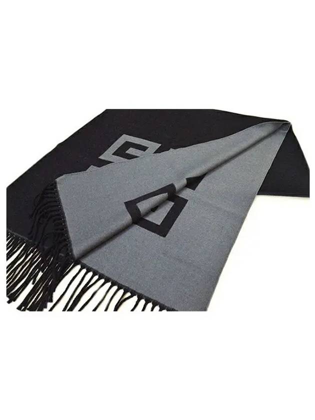 4G two tone logo virgin wool muffler black GV4518 J4796 gift package - GIVENCHY - BALAAN 3