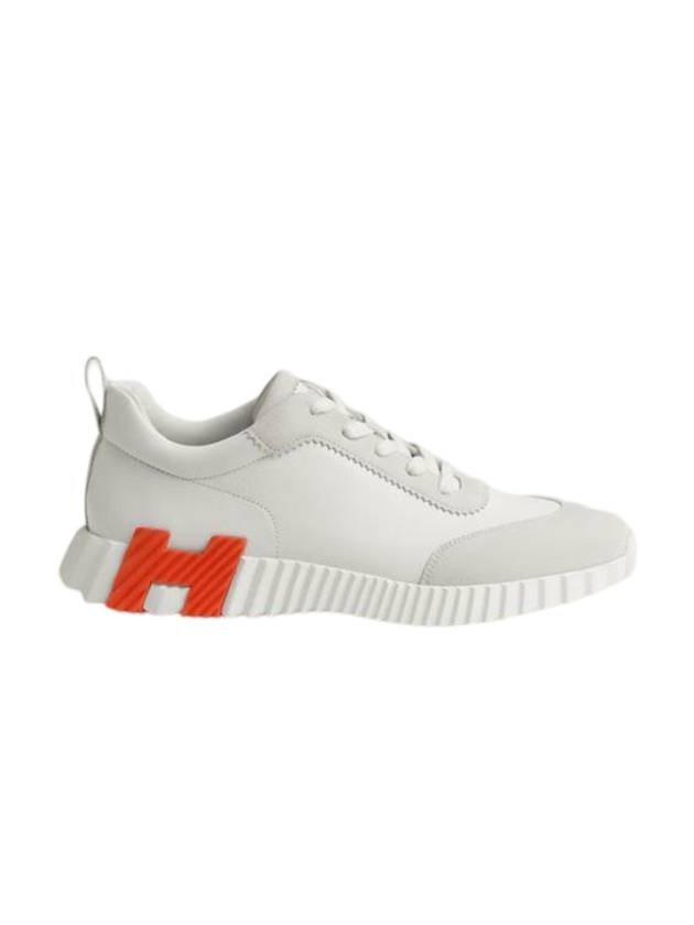 Bouncing Leather Low Top Sneakers White - HERMES - BALAAN 1