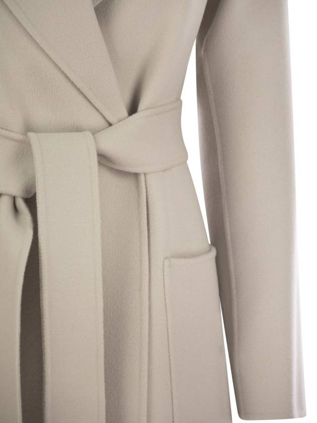 Peak Reverse Virgin Wool Double Coat White - S MAX MARA - BALAAN 5