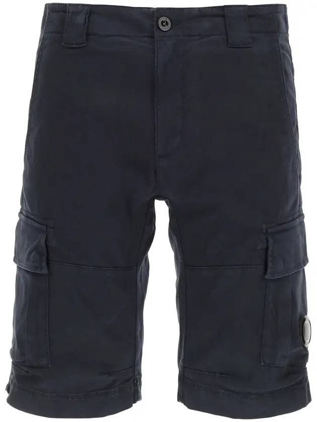 Lens Wappen Cargo Shorts Navy - CP COMPANY - BALAAN 1