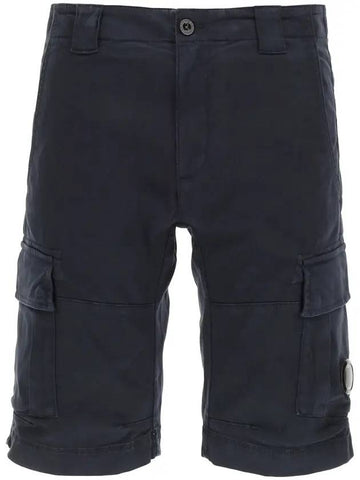 Waffen Bermuda Cargo Shorts Navy - CP COMPANY - BALAAN.