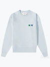 Double Head Fox Patch Sweatshirt Blue - MAISON KITSUNE - BALAAN 2