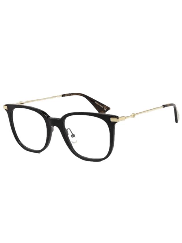 Eyewear Square Eyeglasses Black Gold - GUCCI - BALAAN 1