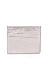 Stitched Calfskin Card Wallet Silver - MAISON MARGIELA - BALAAN 1