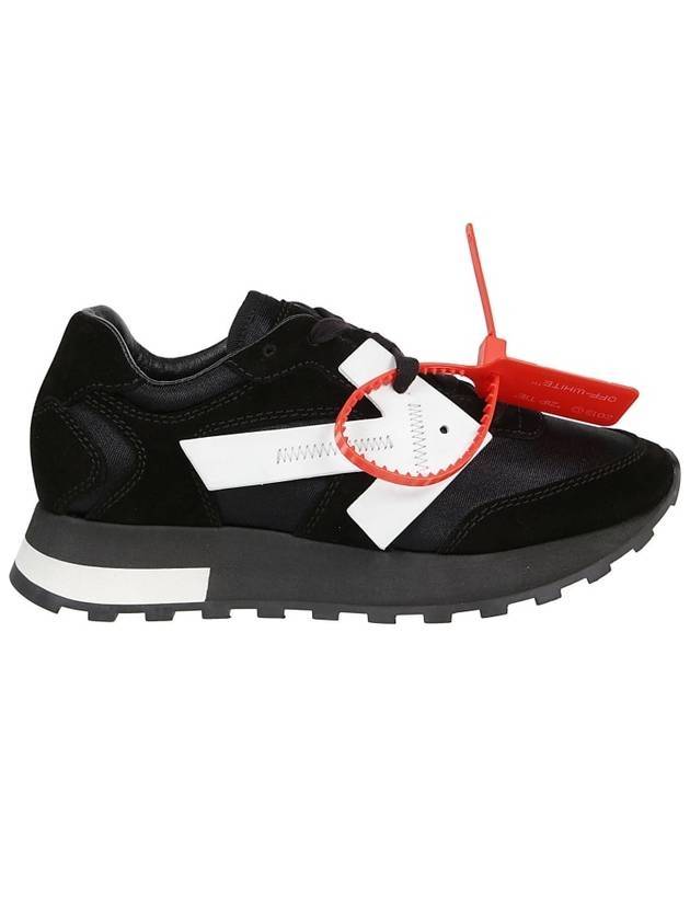 Women's Contrast Arrow Low Top Sneakers Black - OFF WHITE - BALAAN.