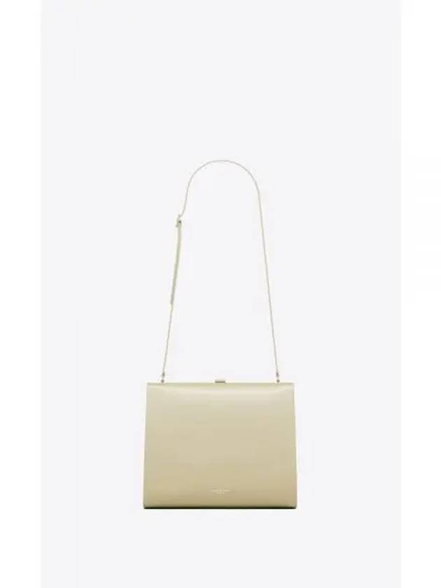 Le Anne Marie Small Vinyl Shoulder Bag Desert Sand - SAINT LAURENT - BALAAN 2