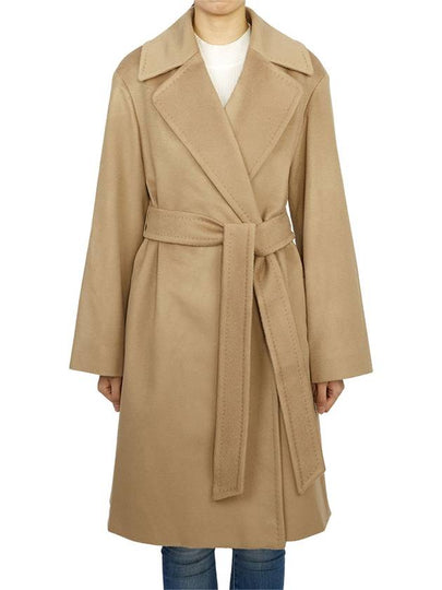 Tigre Wool Wrap Single Coat Camel - MAX MARA - BALAAN 2