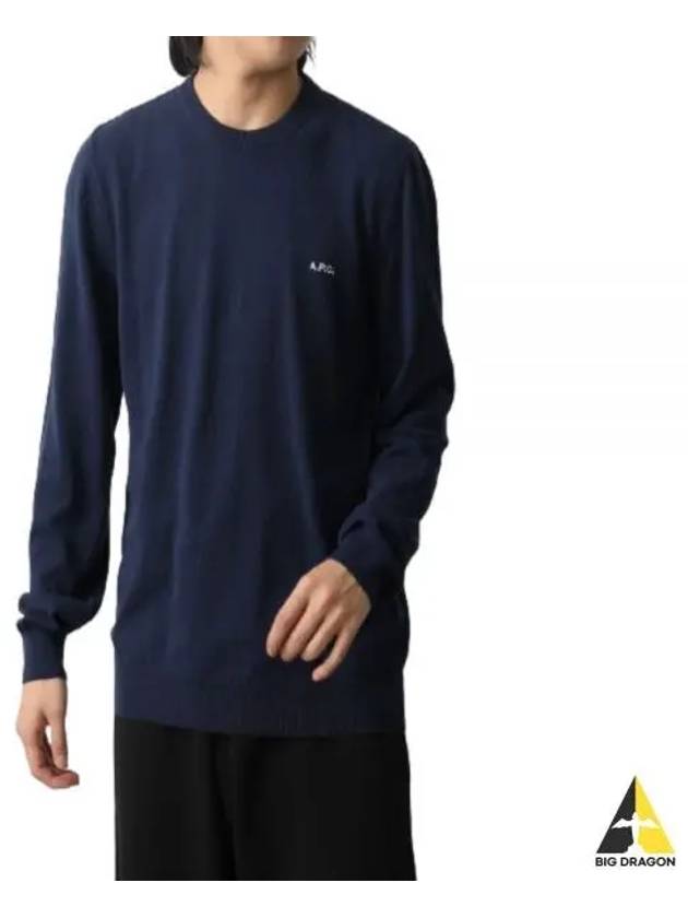 Mayeul Crewneck Sweatshirt Navy - A.P.C. - BALAAN 2