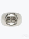 BB Signature Bold Ring Silver - BALENCIAGA - BALAAN 2