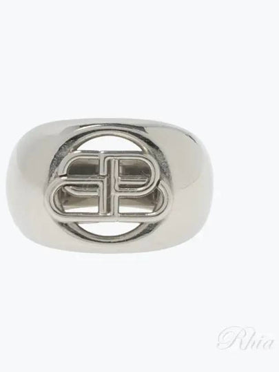 BB Signature Bold Ring Silver - BALENCIAGA - BALAAN 2