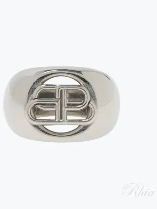 BB Signature Bold Ring Silver - BALENCIAGA - BALAAN 2