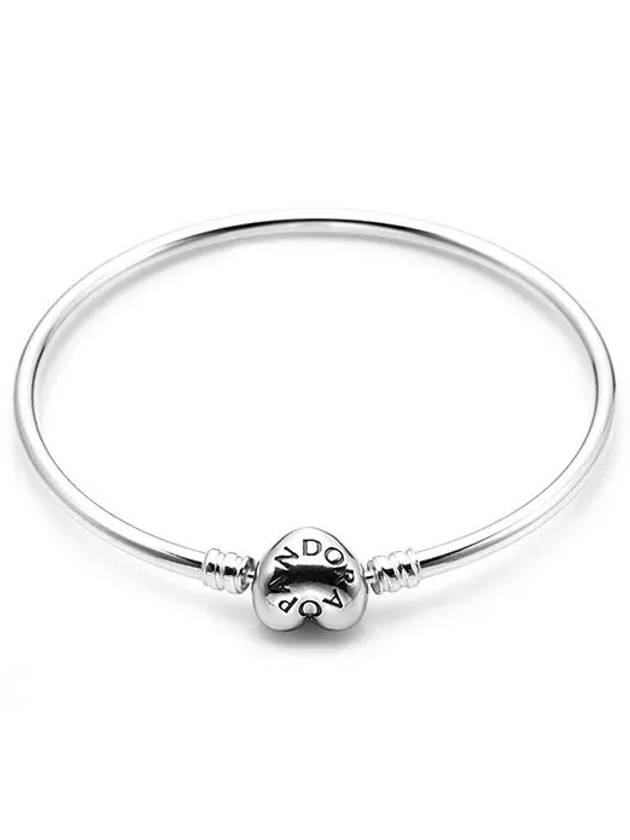 Moments Heart Bangle Bracelet Silver - PANDORA - BALAAN 4