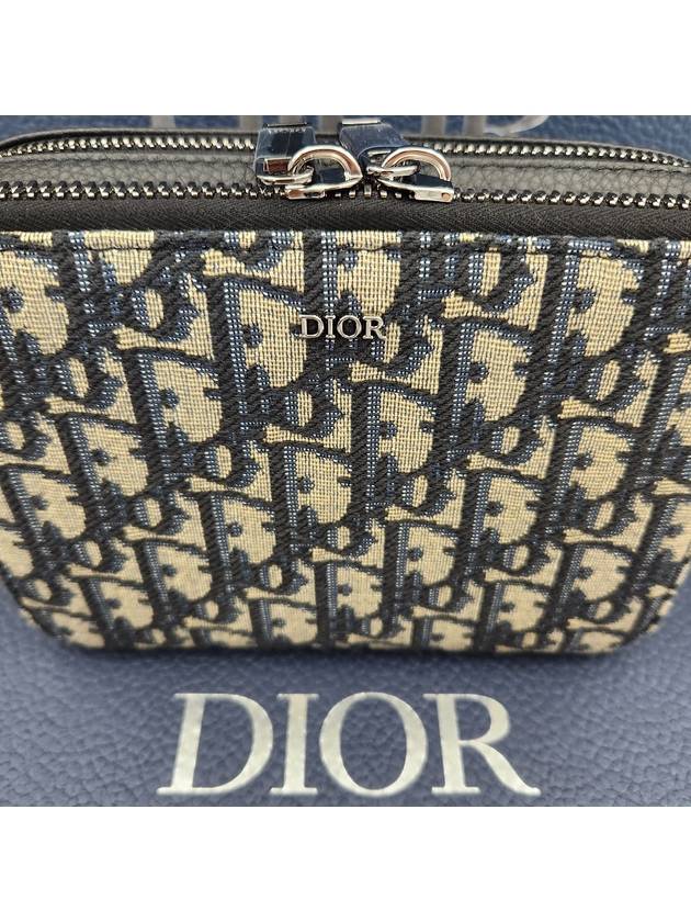 Oblique Strap Shoulder Bag  Black Beige - DIOR - BALAAN 3