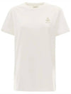 Aby Logo Short Sleeve T-Shirt White - ISABEL MARANT - BALAAN 3