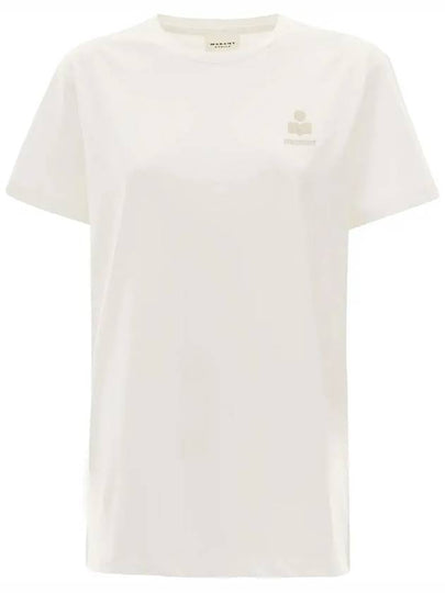 Aby Logo Short Sleeve T-Shirt White - ISABEL MARANT - BALAAN 2