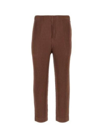 Homme Pliss Issey Miyake Training Jogger Pants 748494 Free Cocoa Brown - ISSEY MIYAKE - BALAAN 1