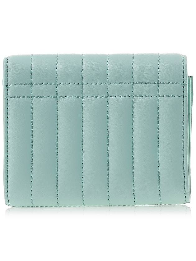 Lola Quilted Tri-Fold Half Wallet Blue - BURBERRY - BALAAN 4