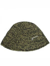 Embroidered Logo Chunky Knit Bucket Hat Green - GANNI - BALAAN 2