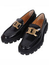 Women's Kate Metal Chain Leather Loafers Black - TOD'S - BALAAN 2