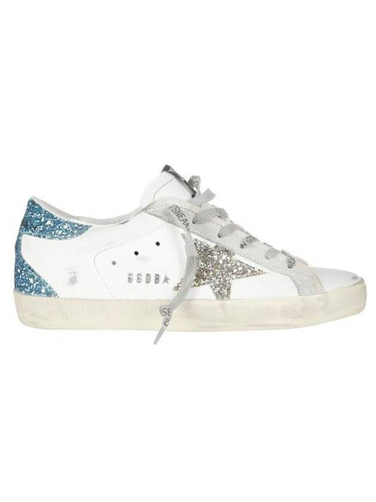 Glitter Star Low Top Sneakers Blue White - GOLDEN GOOSE - BALAAN 1