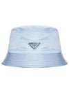 Re-Nylon Triangle Logo Bucket Hat Sky Blue - PRADA - BALAAN 2