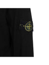 Regular Fit Crew Neck Wool Knit Top Black - STONE ISLAND - BALAAN 5