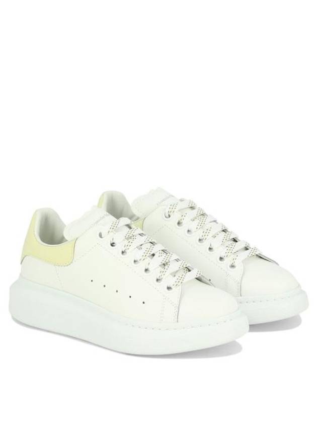 Oversized Yellow Tab Low Top Sneakers White - ALEXANDER MCQUEEN - BALAAN 3