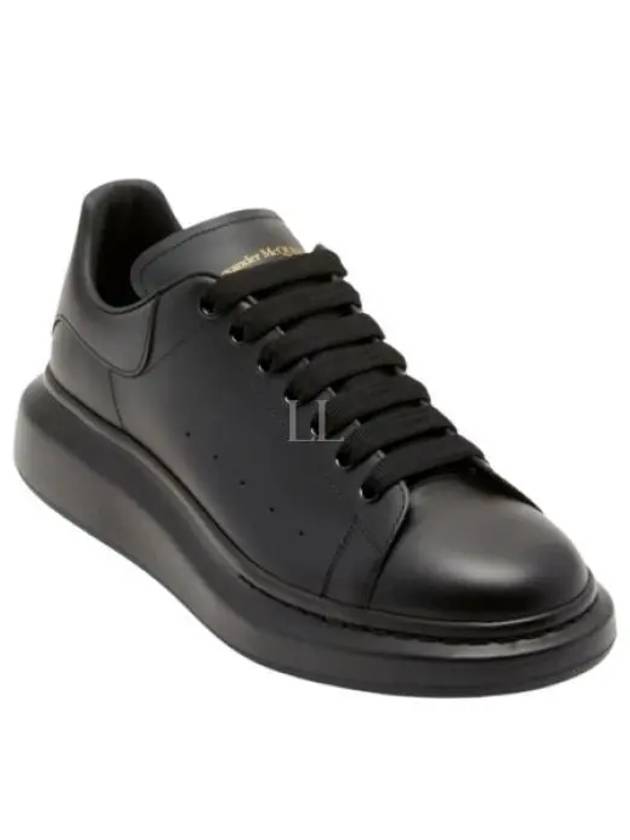 Chunky Sole Leather Low Top Sneakers Black - ALEXANDER MCQUEEN - BALAAN 2