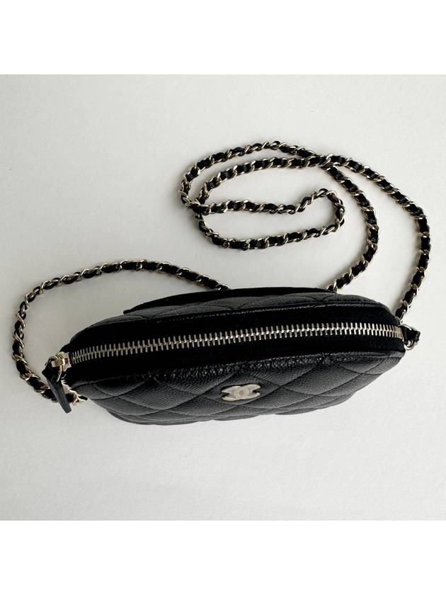 CC Logo Mini Pouch Cross Bag Black - CHANEL - BALAAN 6